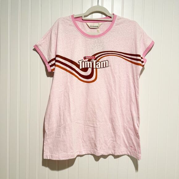 Peter Alexander Tops - Peter Alexander Arnotts Tim Tam Pink Tee Shirt NEW Size Small